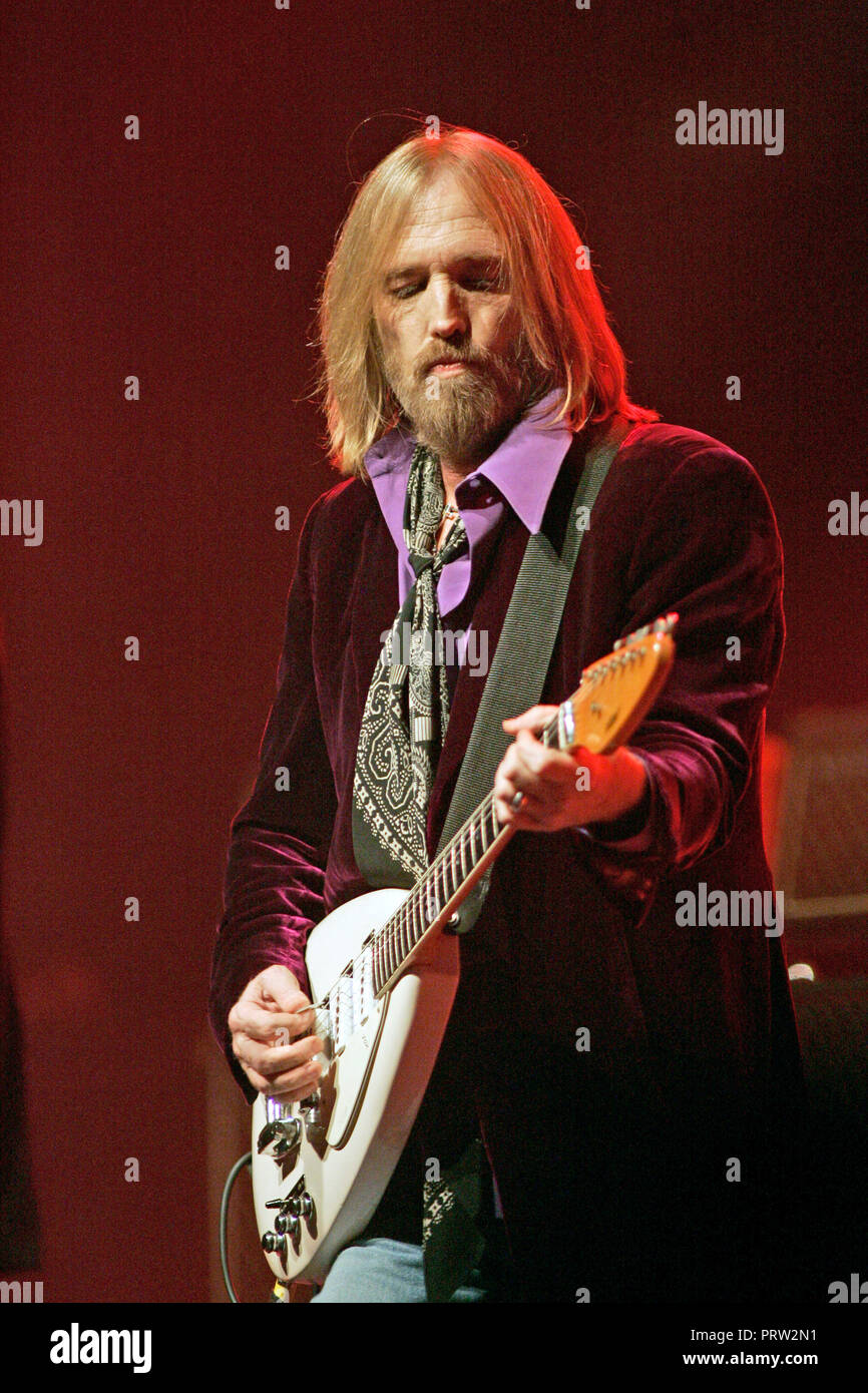 Tom Petty and the Heartbreakers perform in concert at the BankAtlantic Center in Sunrise, Florida on July 15, 2008. Stock Photo