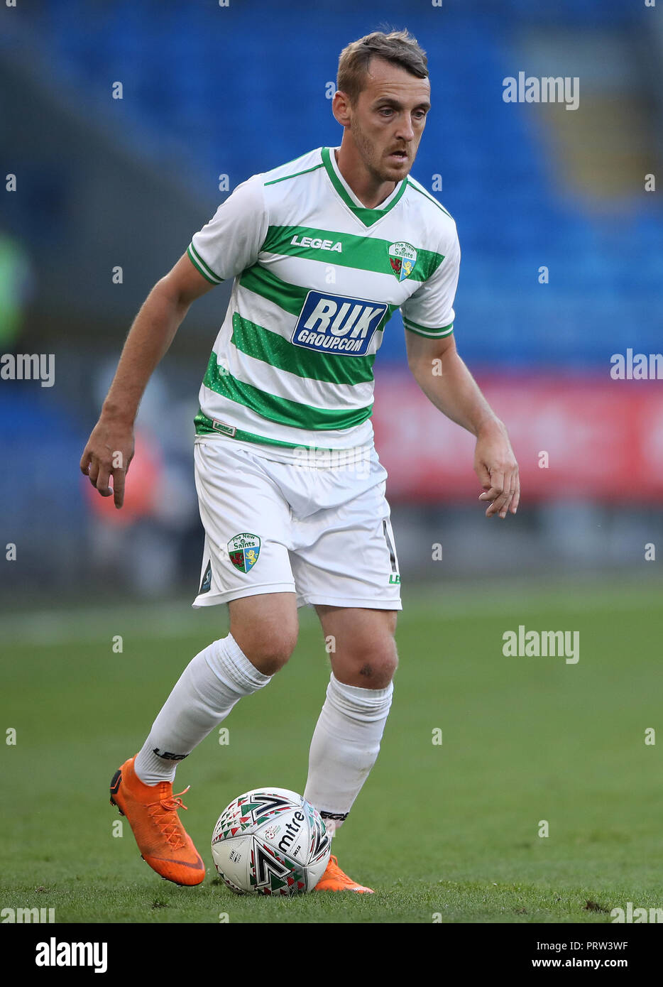 The New Saints Jamie Mullan During Uefa Europa League Third Qualifying Round First Leg Match At City Of Cardiff Stadium In Cardiff Stock Photo Alamy