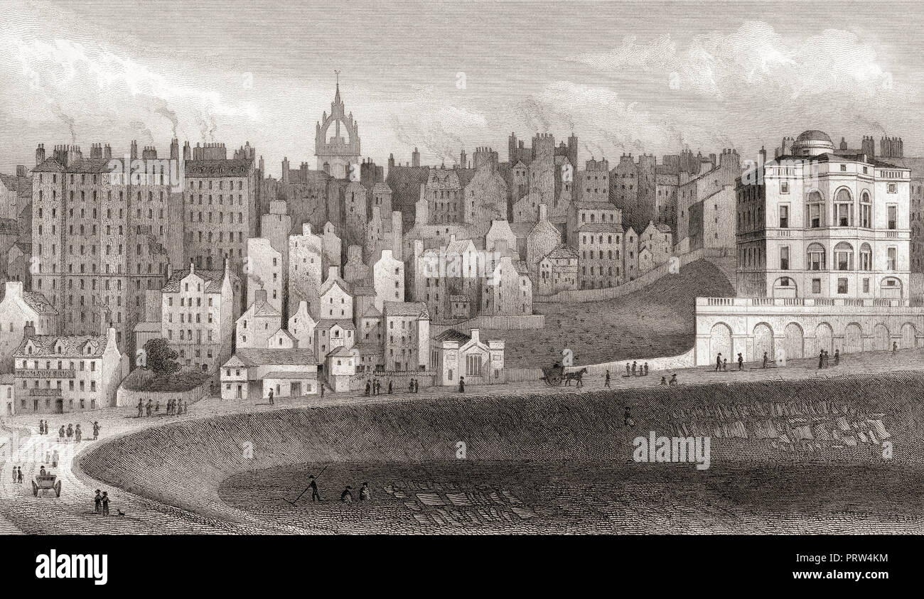 Part of the Old Town, Edinburgh, Scotland, 19th century, from