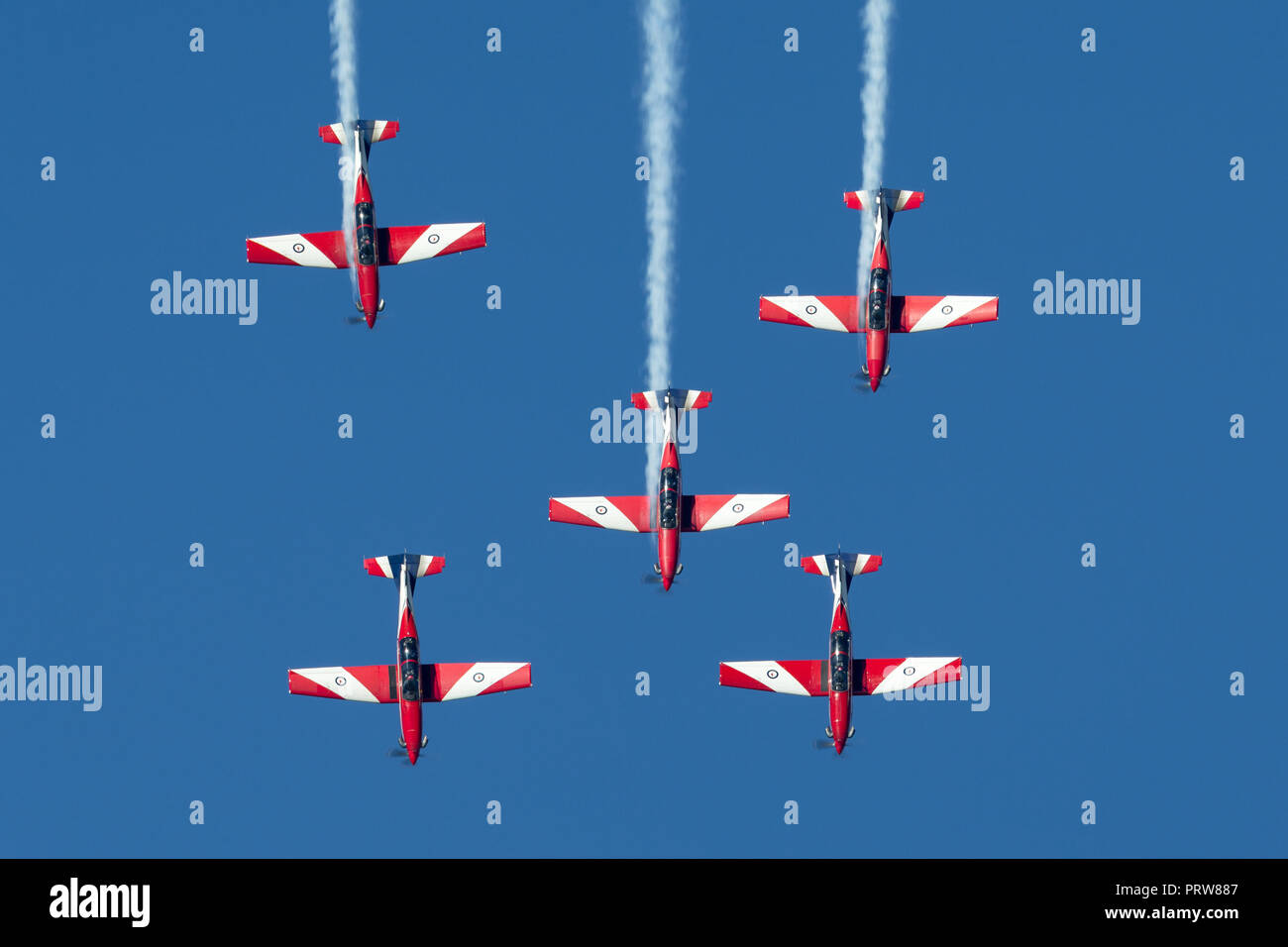 Royal Australian Air Force (RAAF) Roulettes formation aerobatic display