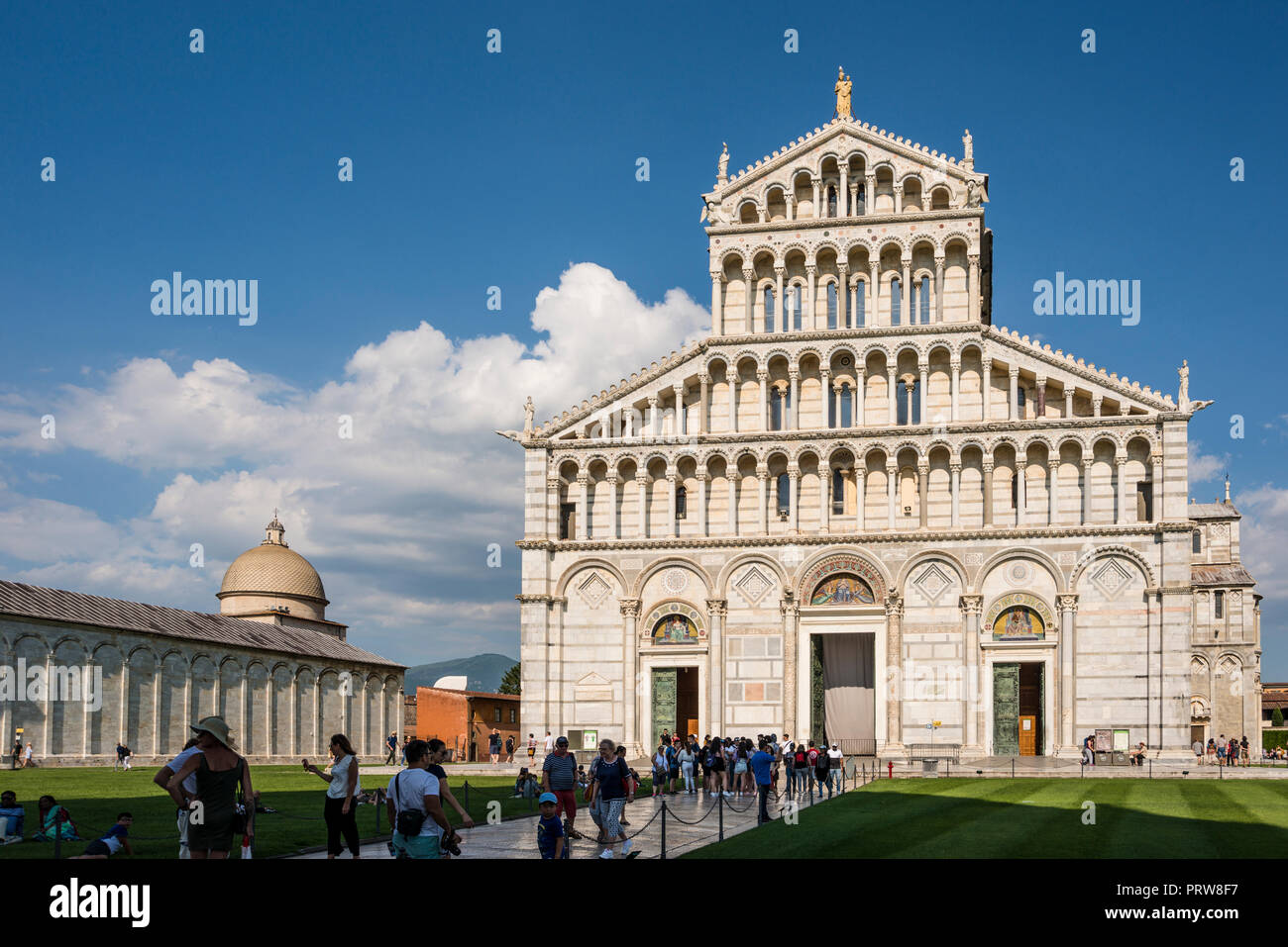 Facade of Cattedrale di Pisa, Tuscany, Italy Stock Photo