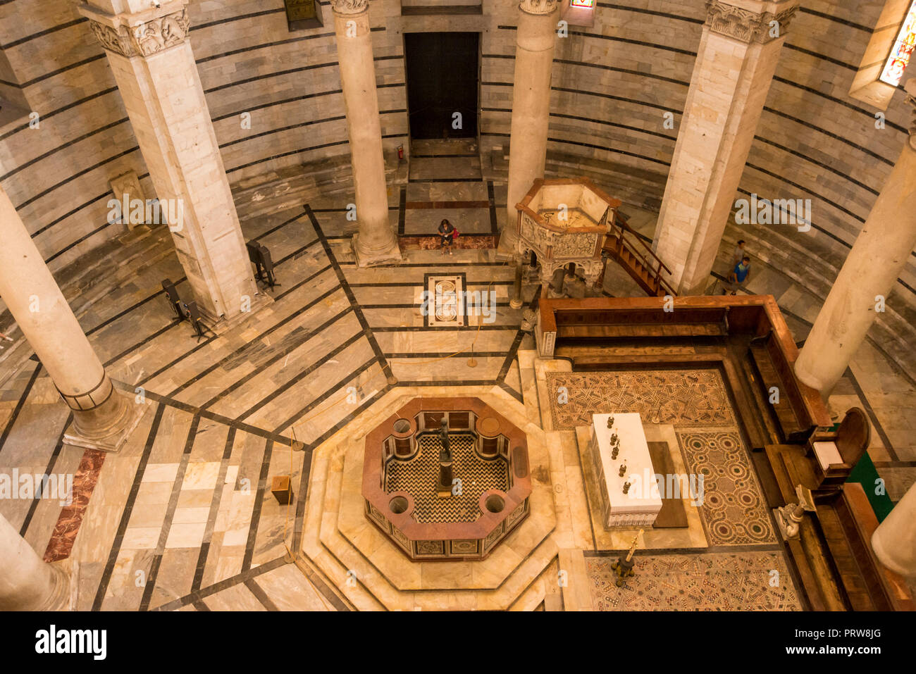 Interior of Pisa Baptistery, Tuscany, Italy Stock Photo - Alamy