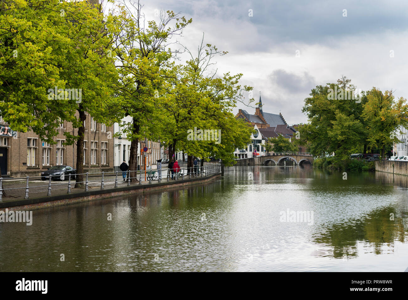 Channel of Brugge Stock Photo