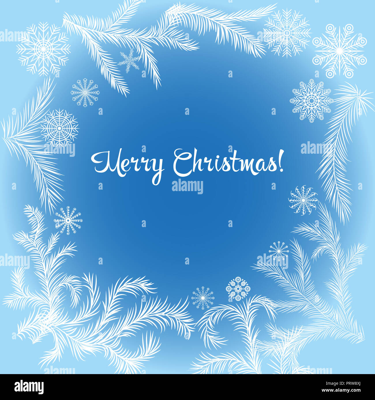 Abstract design Christmas card illustration for text. Stock Photo