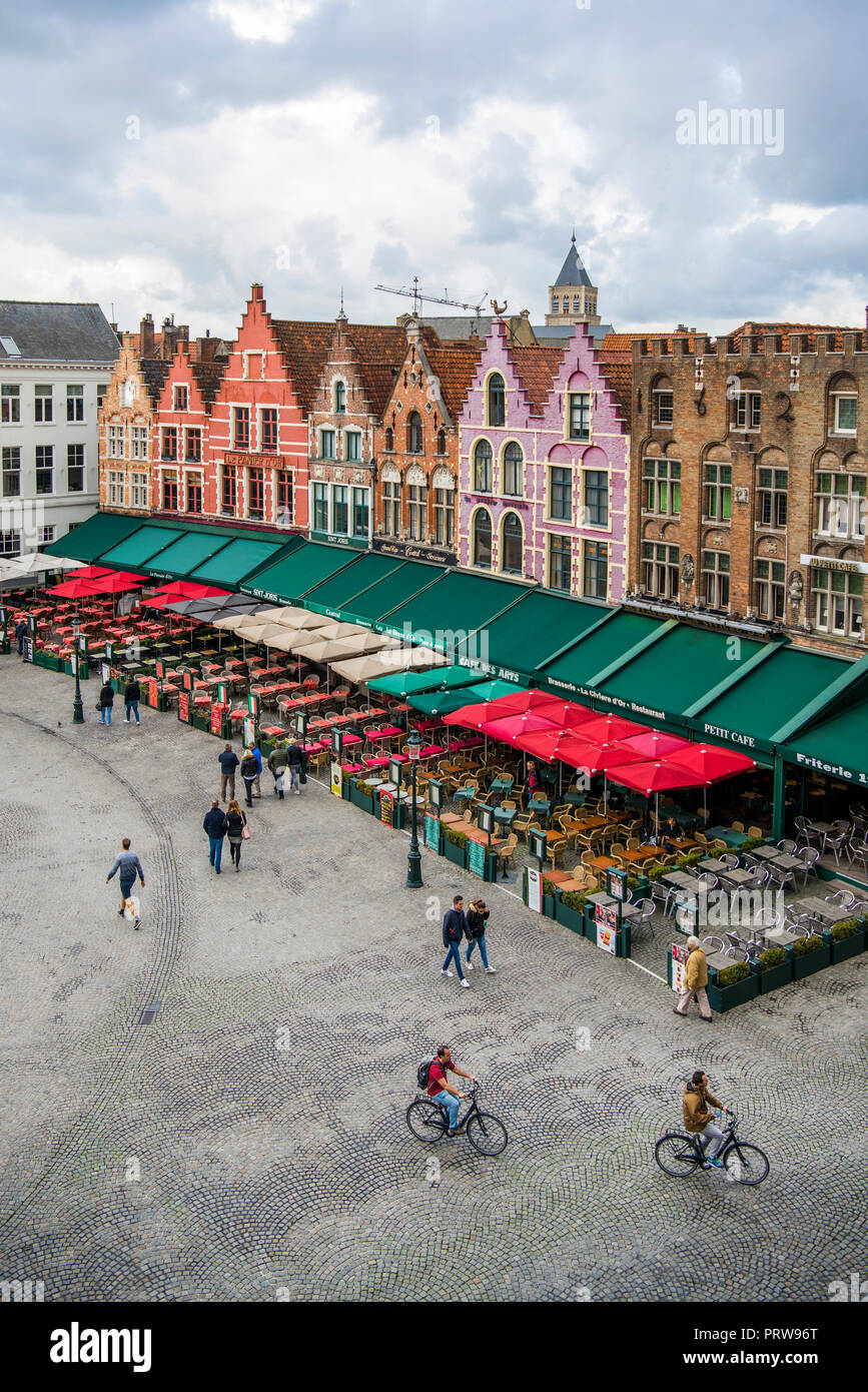 Grote Markt, Brugge Stock Photo