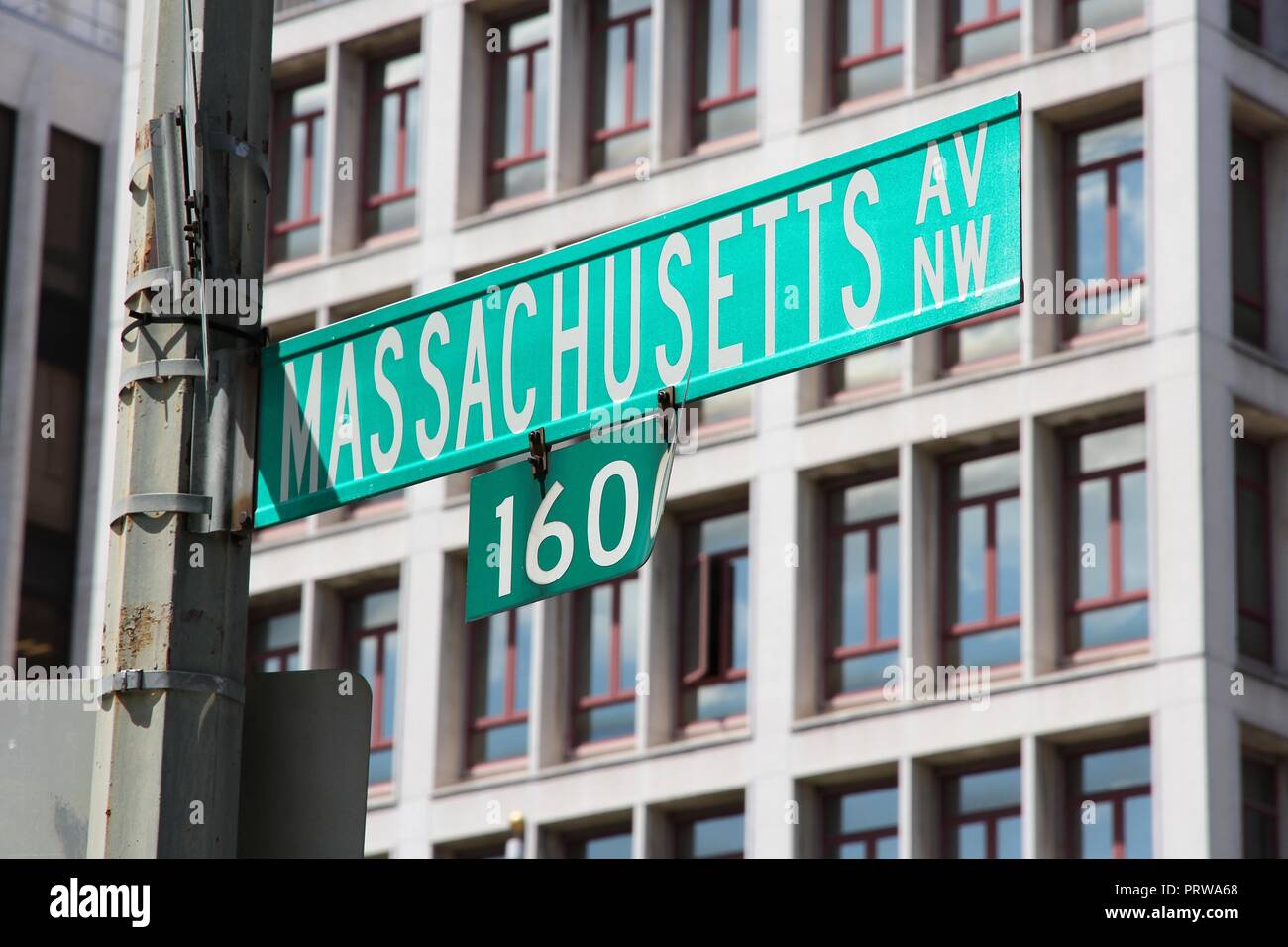 Washington DC, capital city of the United States. Massachusetts Avenue