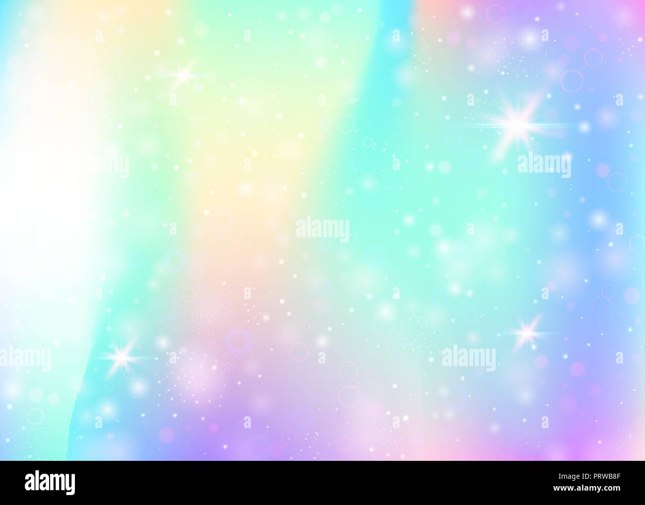 Unicorn background with rainbow mesh Stock Vector Image & Art Alamy