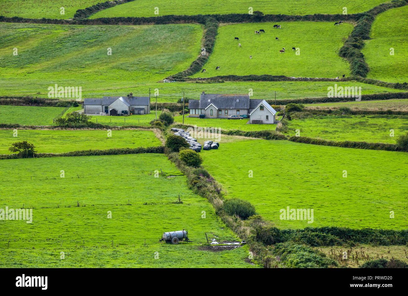 Irish farm near Drombeg Stone Circle, West Cork, Ireland Stock Photo
