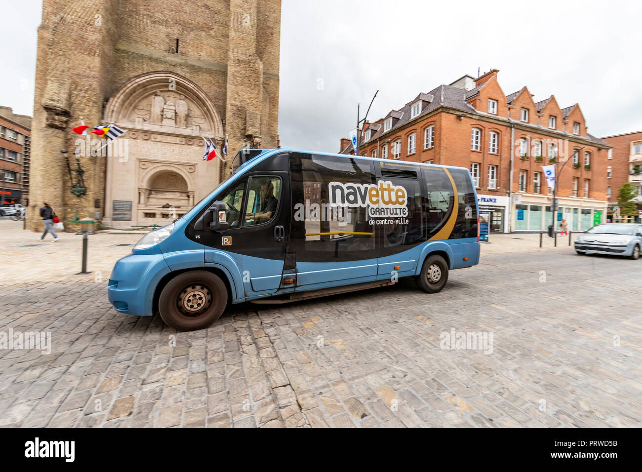 Free bus. Dunkirk, France Stock Photo Alamy