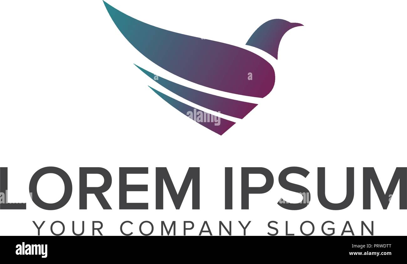 bird logo design concept template Stock Vector Image & Art - Alamy