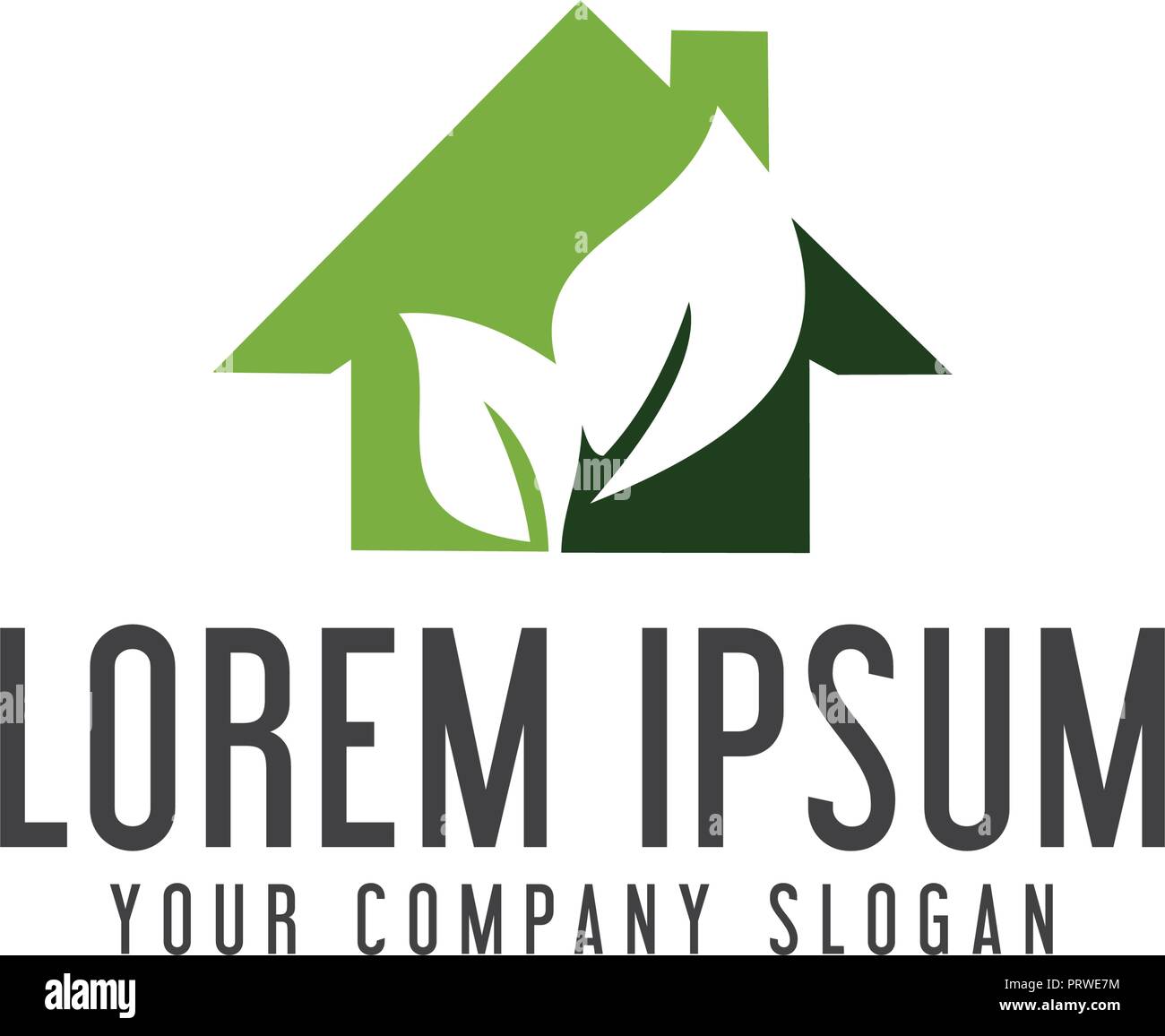 green house logo. real estate logo design concept template Stock Vector ...