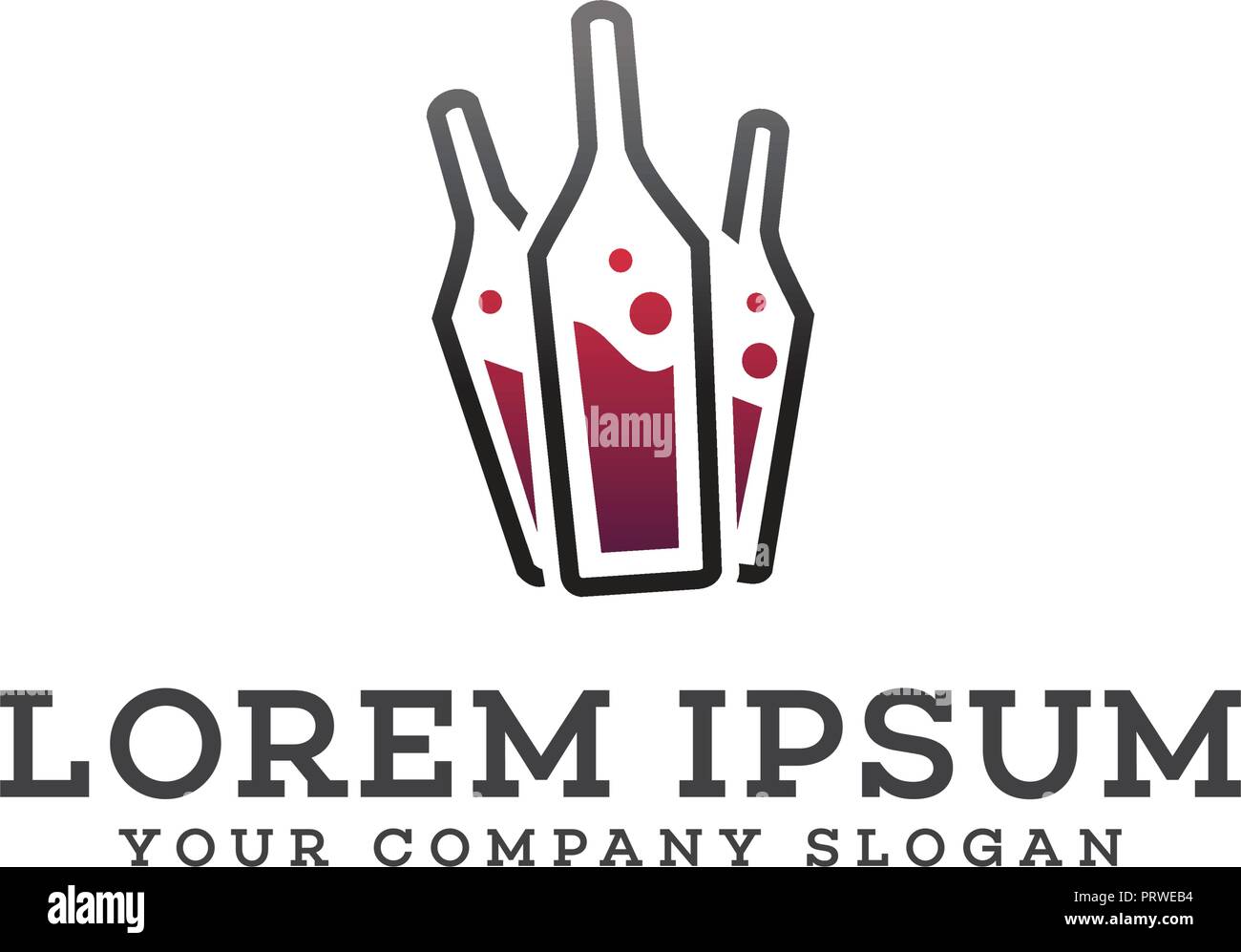 Decanting red wine Stock Vector Images Alamy