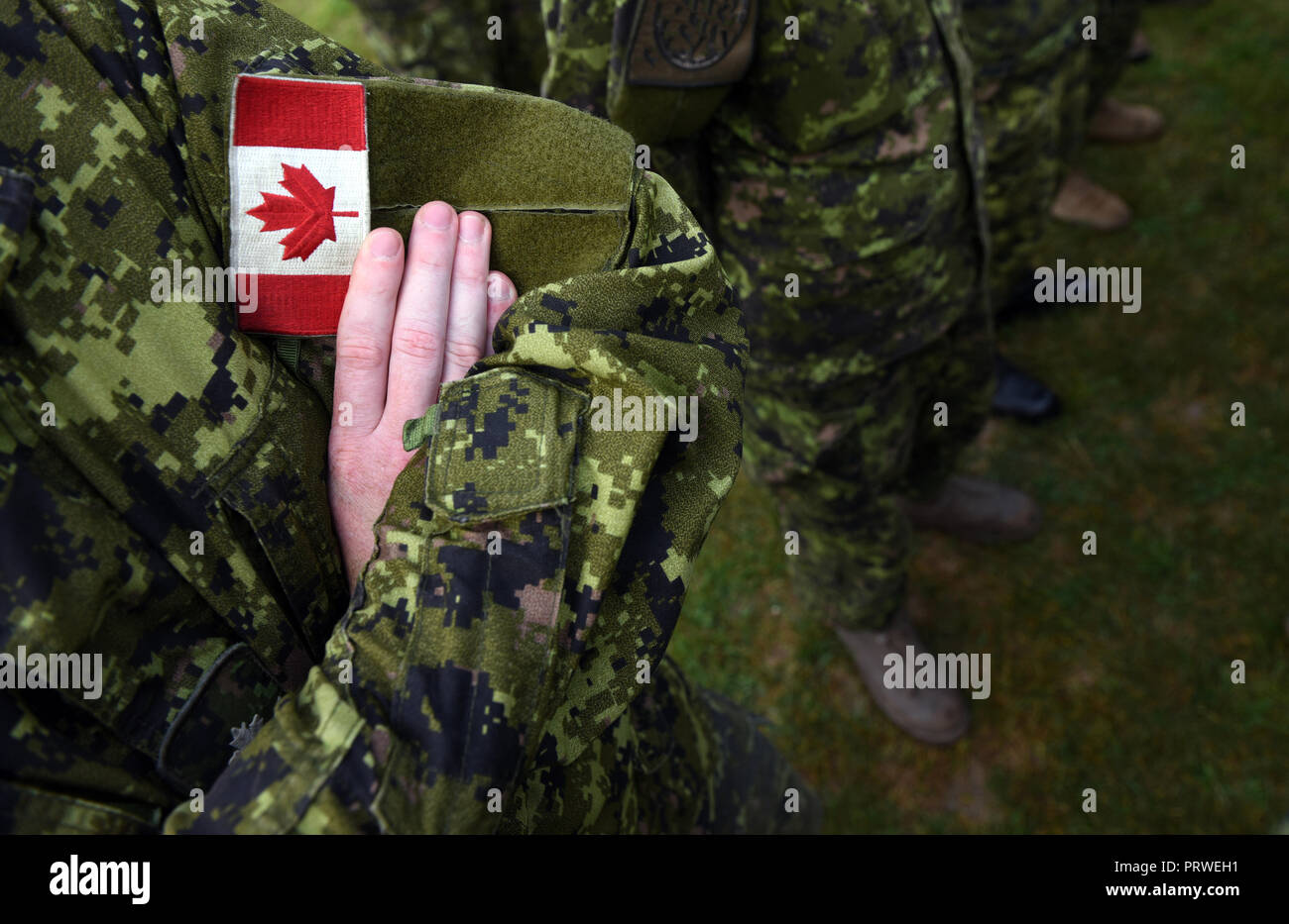 Veteran canadian flag hires stock photography and images Alamy