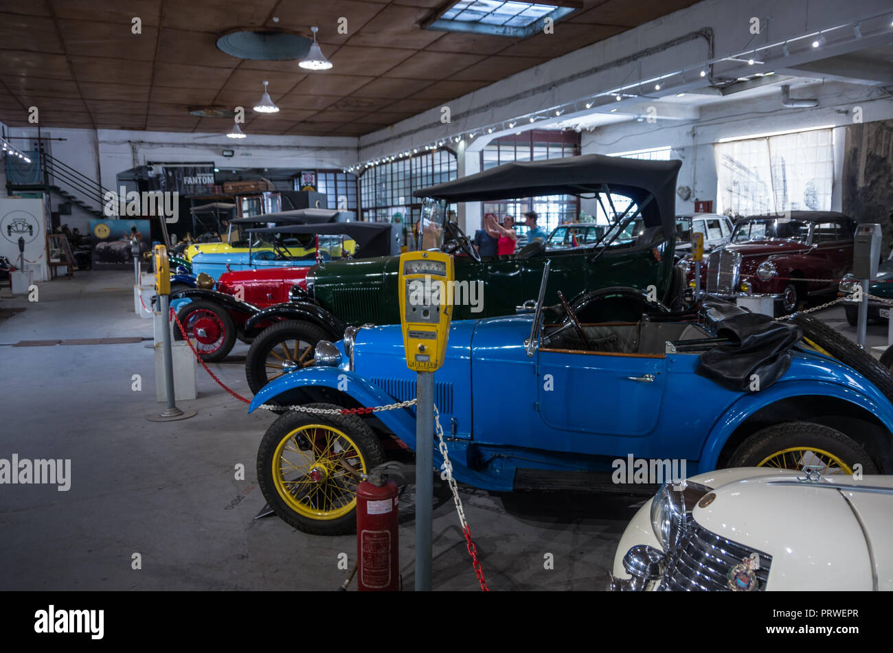 The Automobile Museum, Belgrade, Serbia April 30, 2018 Vintage cars