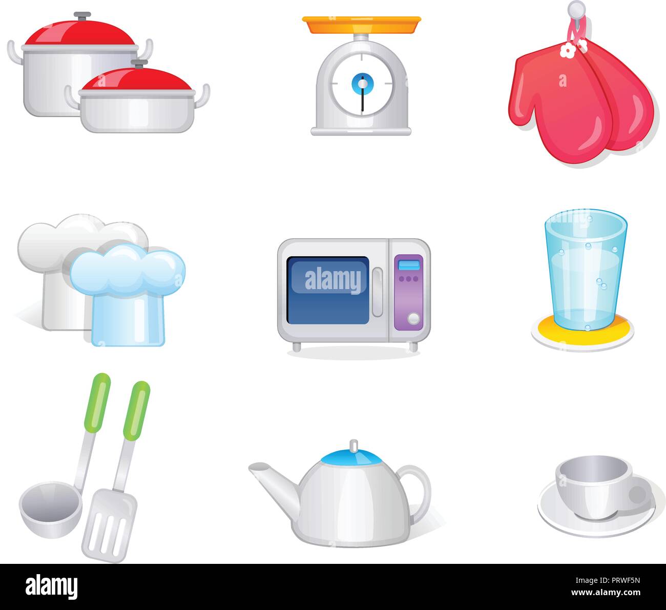 kitchen icon set collection. 3D icon Vector Illustration design Stock ...