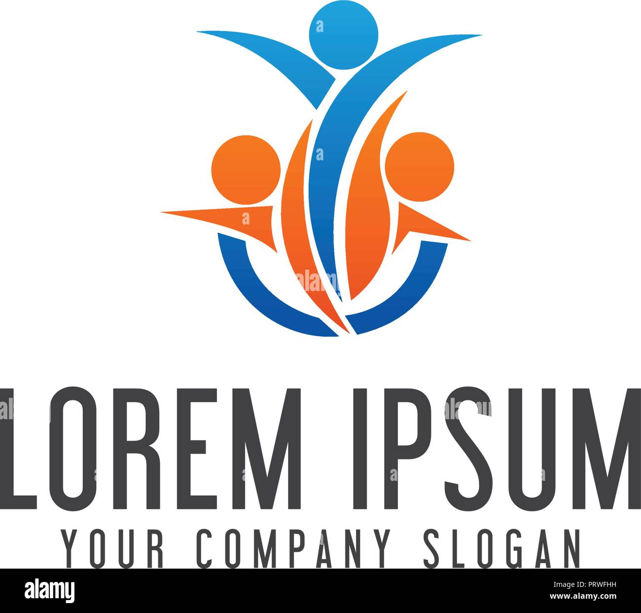 people Business and Consulting logo. teamwork communication group logo