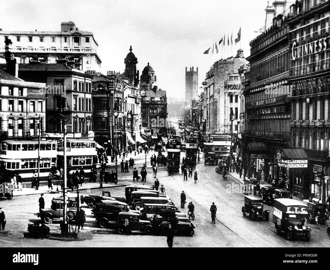 Lime Street, Liverpool 1920’s Stock Photo Alamy