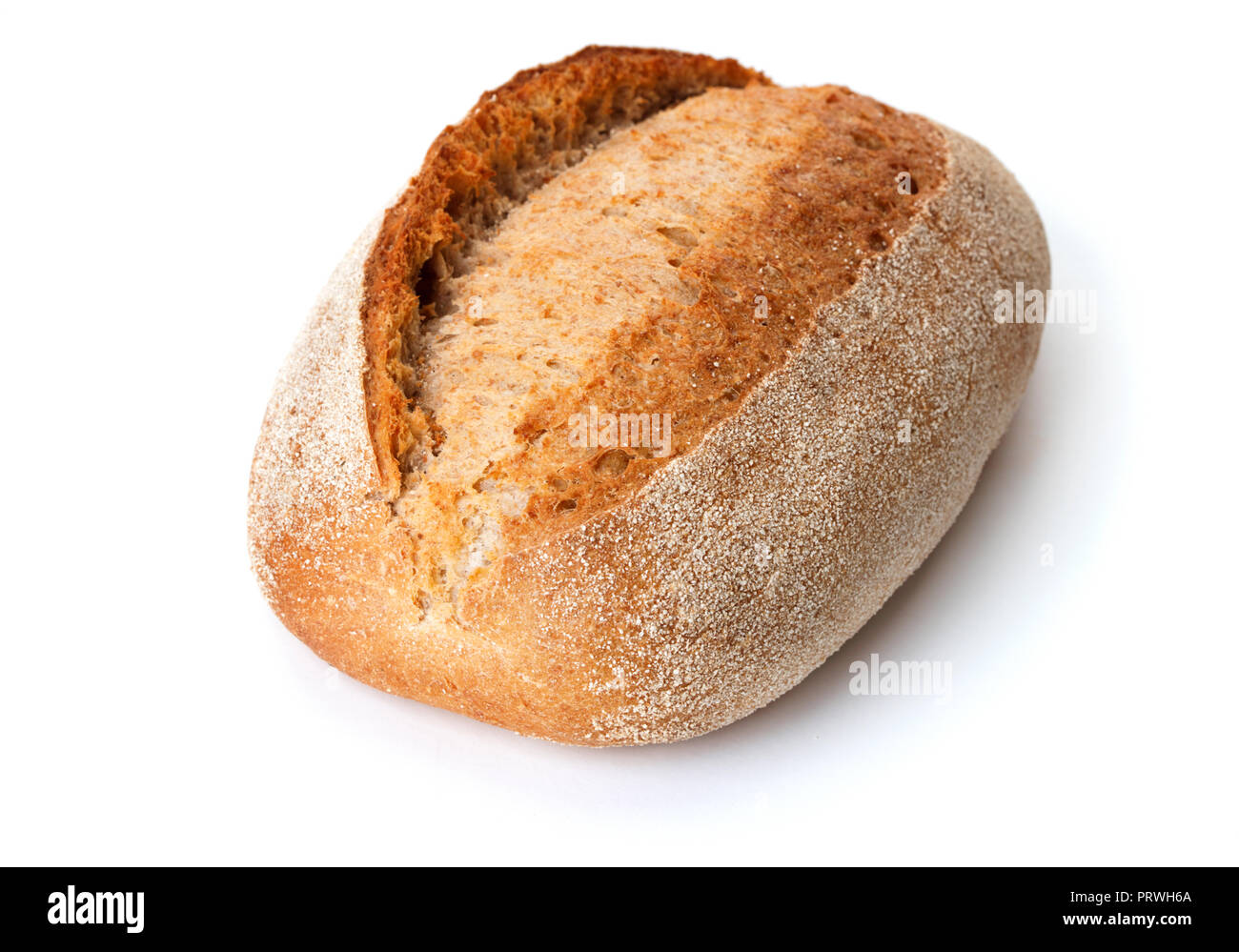 single french loaf of bread isolated on white background Stock Photo ...