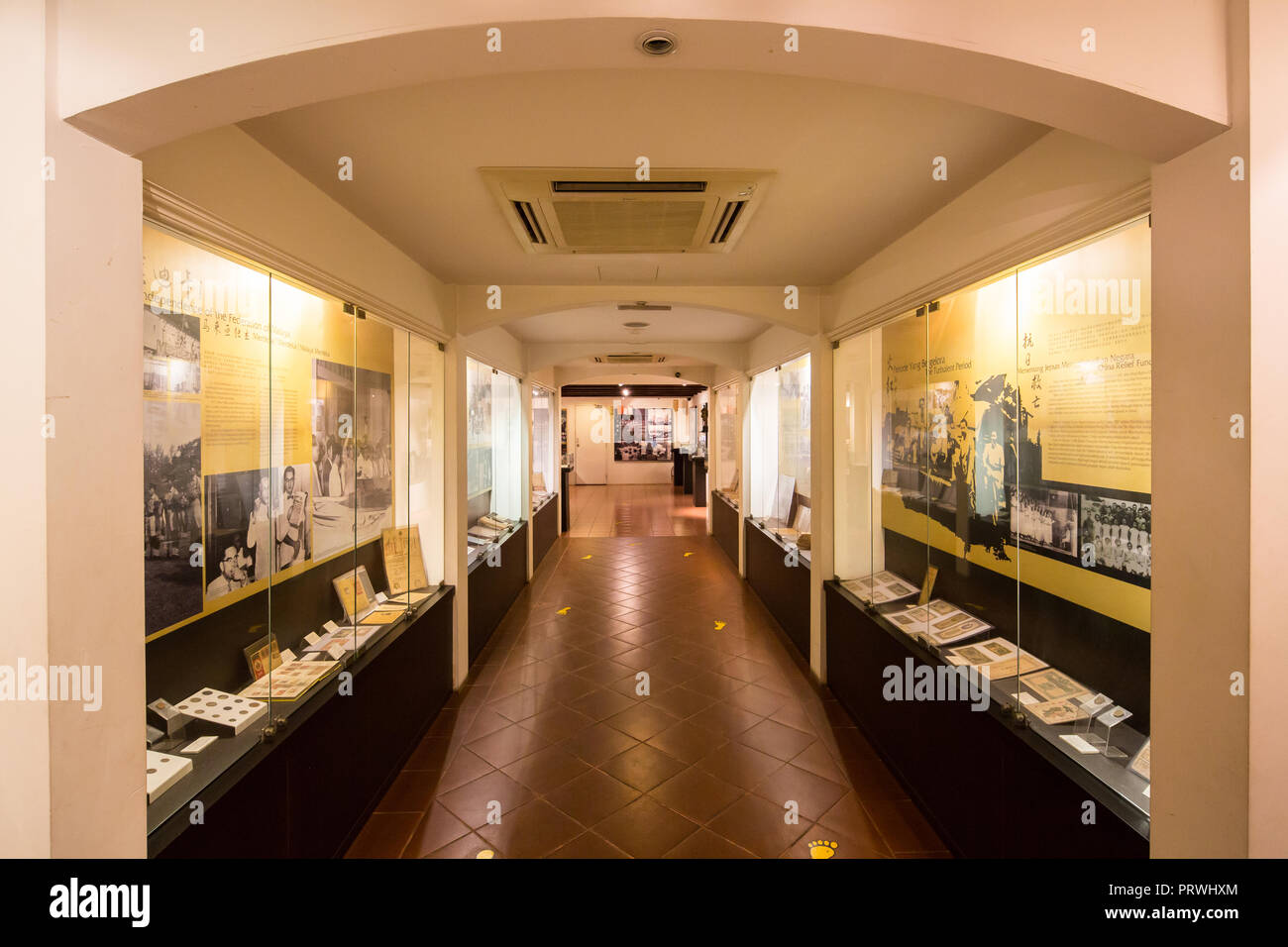 Touring inside the air conditional Johor Bahru Chinese Heritage Museum