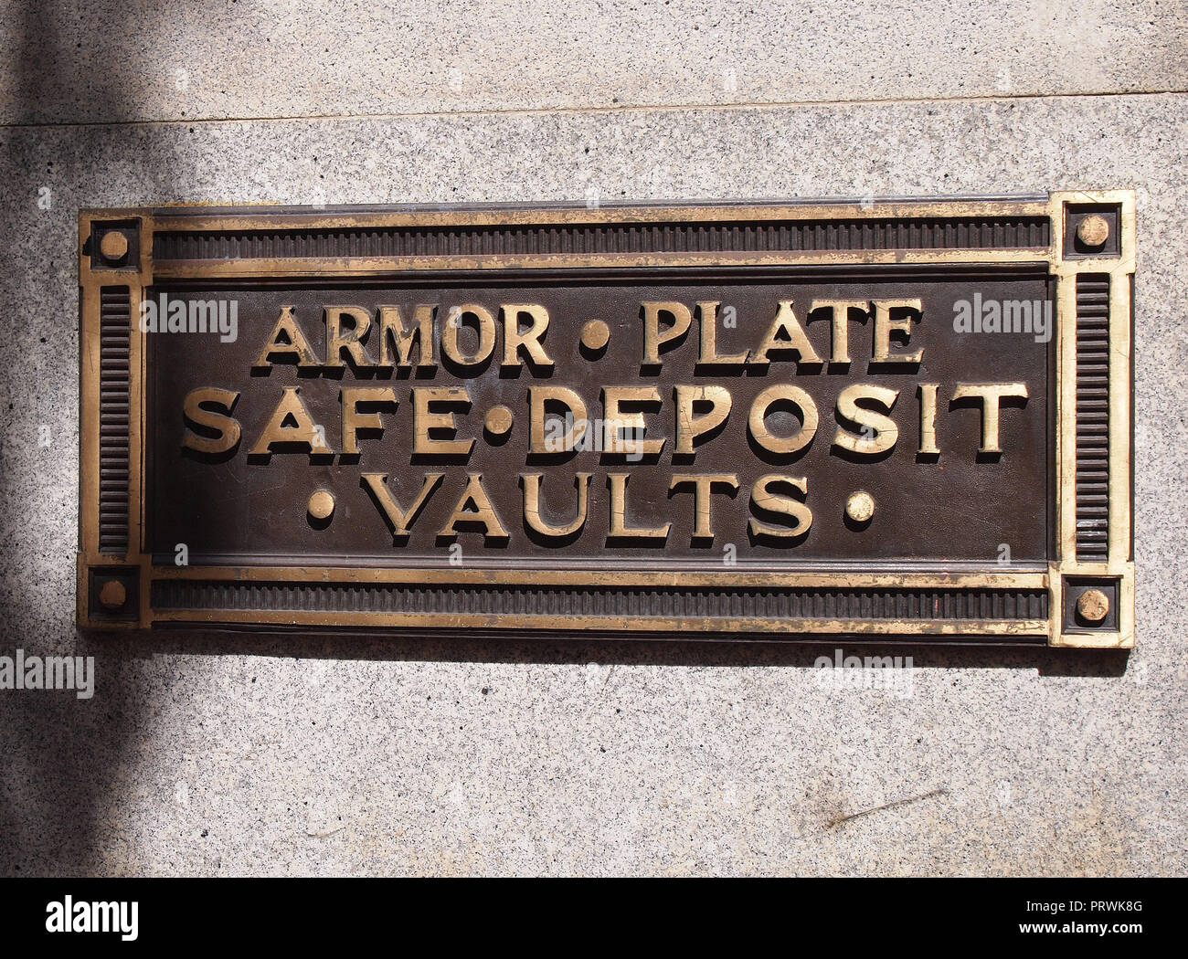 Vault Inplace Sign Security vaults hi-res stock photography and images - Alamy