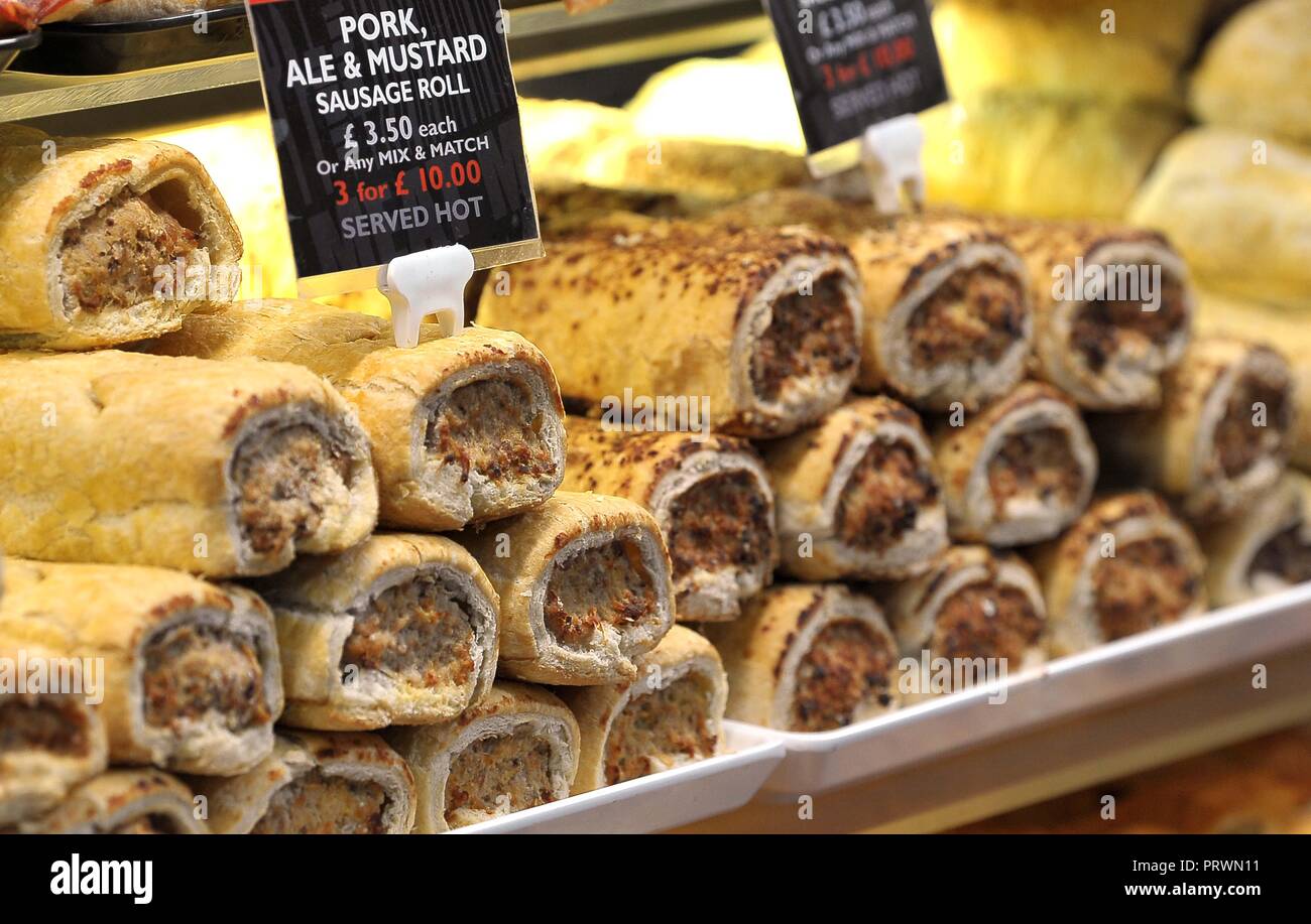 NEC Birmingham, UK. 4th Oct 2018. Sausage rolls. Food and drink. Horse