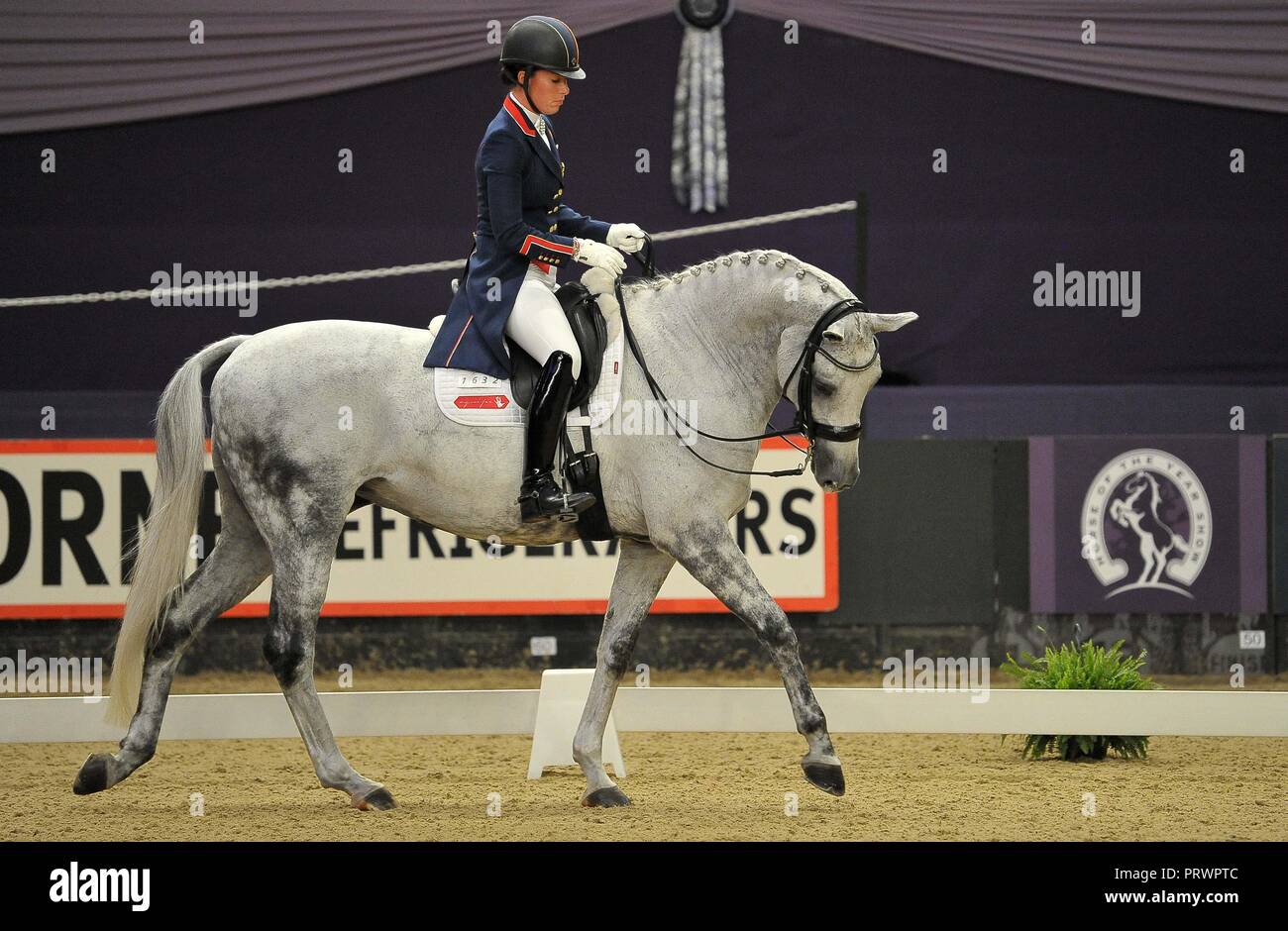 NEC Birmingham, UK. 4th Oct 2018. Charlotte Dujardin riding Florentina
