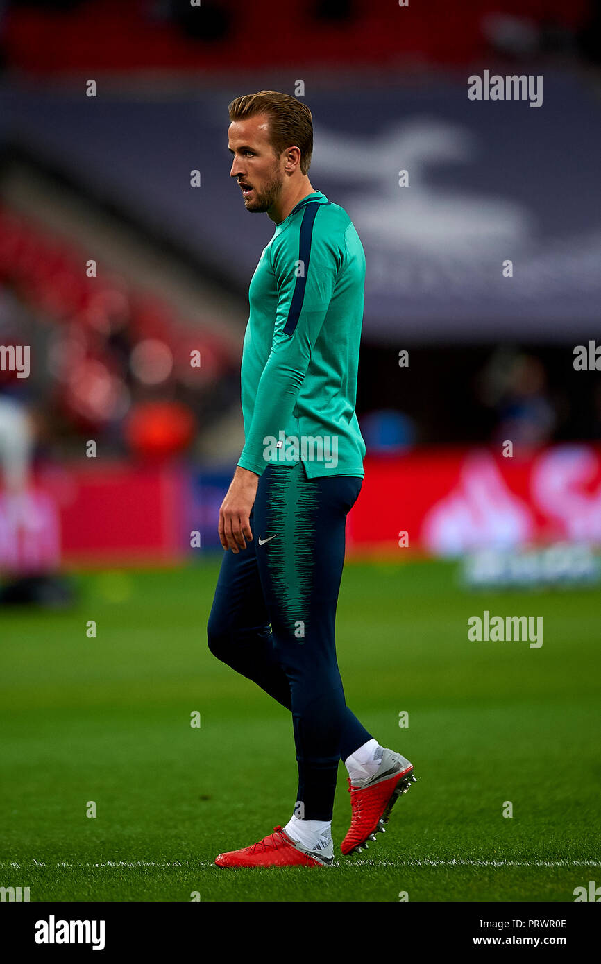 London, UK. 3rd Oct 2018. Harry Kane of Tottenham during the Group B match of the UEFA Champions League between Tottenham Hotspurs and FC Barcelona at Wembley Stadium on October 03, 2018 in London, England. Credit: José Bretón/Alamy Live News Stock Photo