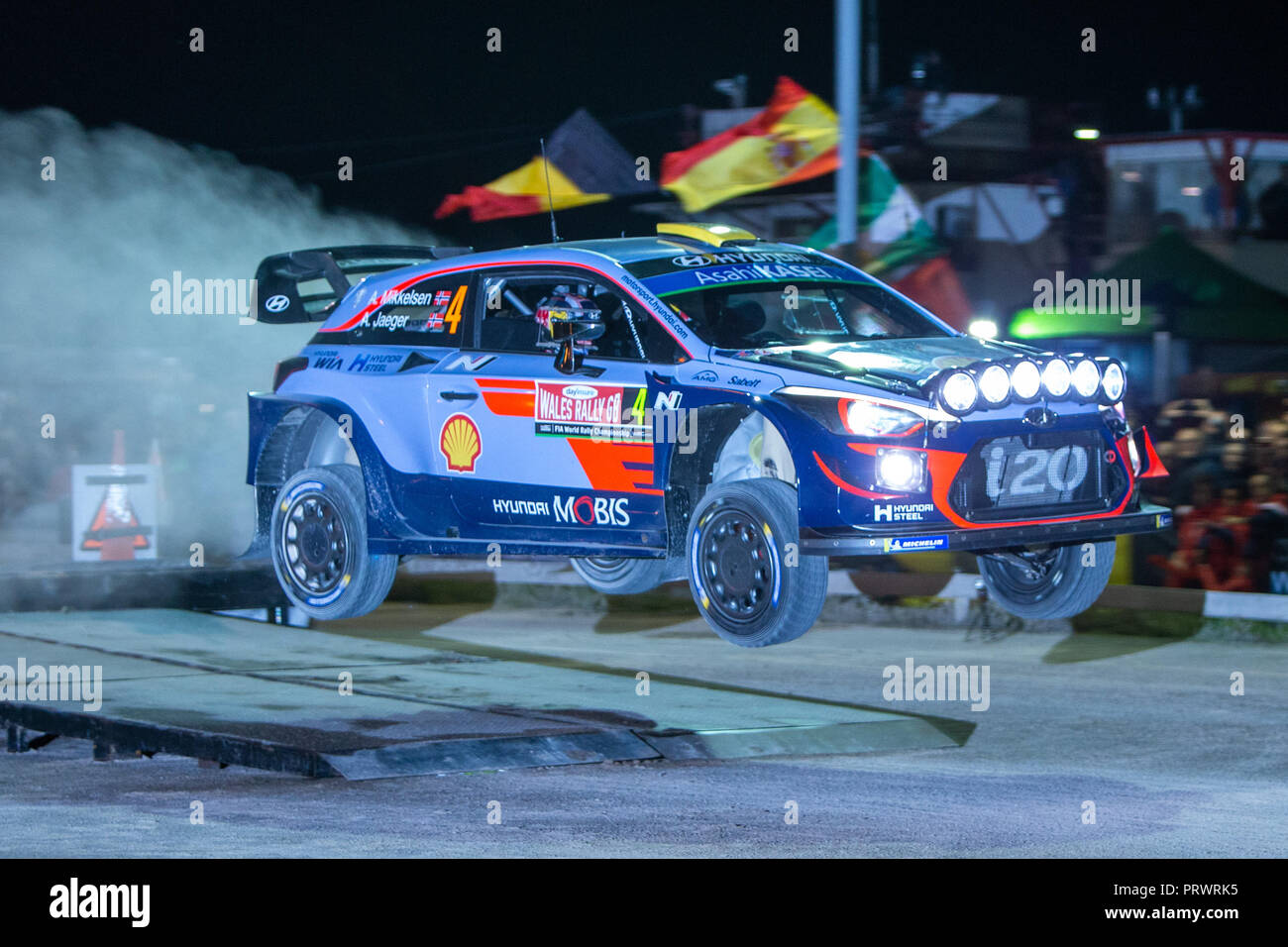 Jeb Prince Rally Driver Tir Prince Raceway, Towyn, UK. 4th Oct, 2018. WRC Dayinsure Wales Rally ...