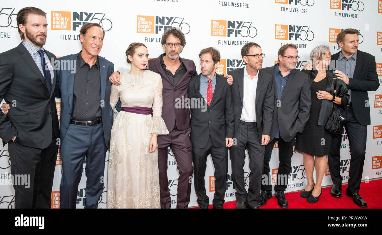 New York, NY - October 4, 2018: Crew and cast attend the Netflix The Ballad  of Buster Scruggs Premiere New York Film Festival at Alice Tully Hall  Lincoln Center Stock Photo - Alamy