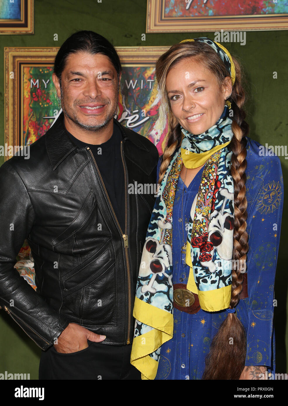 Hollywood, Ca. 4th Oct, 2018. Robert Trujillo, Chloe Trujillo, at the