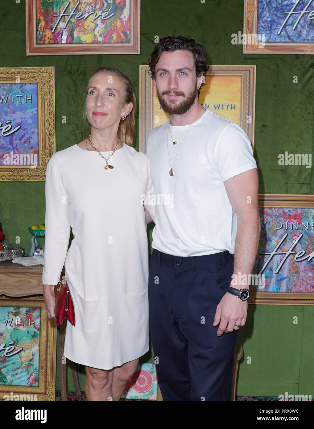 Hollywood, USA. 04th Oct, 2018. Sam Taylor-Johnson and Aaron Taylor-Johnson arrives at the HBO Films' 'My Dinner With Herve' Premiere at Paramount Studios on October 4, 2018 in Hollywood, California. Credit: Image Space/Media Punch/Alamy Live News Stock Photo