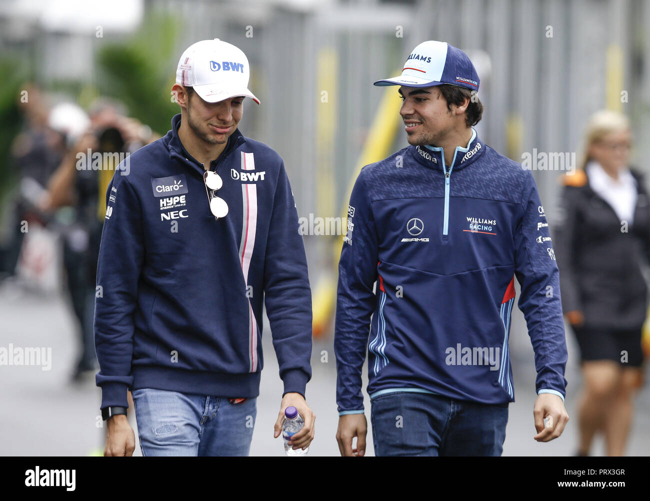 Motorsports: FIA Formula One World Championship 2018, Grand Prix of Japan,  World Championship 2018 Grand Prix Japan#18 Lance Stroll ( CAN, Williams  Martini Racing), #31 Esteban Ocon (Sahara Force India F1 Team Stock Photo -  Alamy