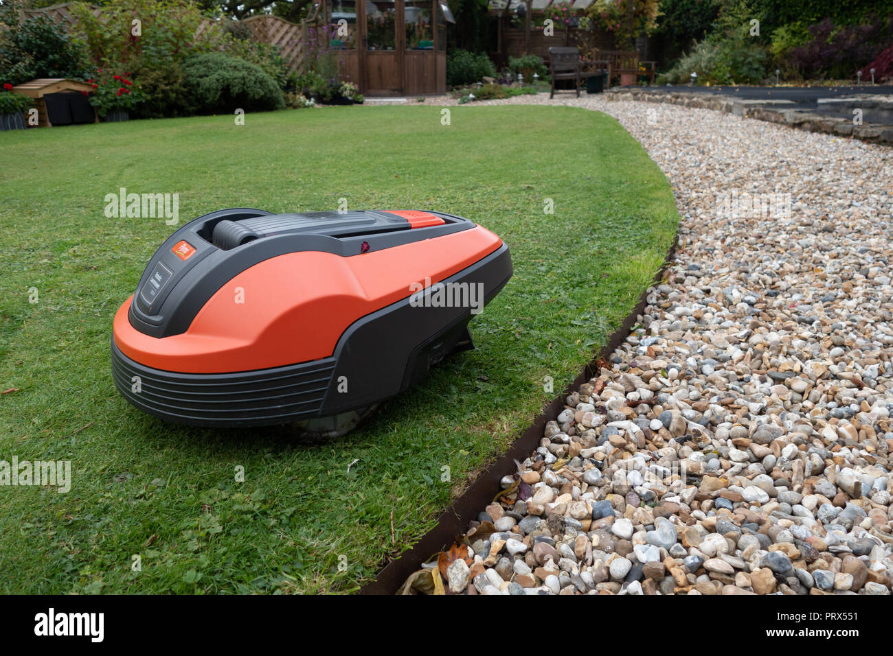 Robot mows lawn hi-res stock photography and images - Alamy