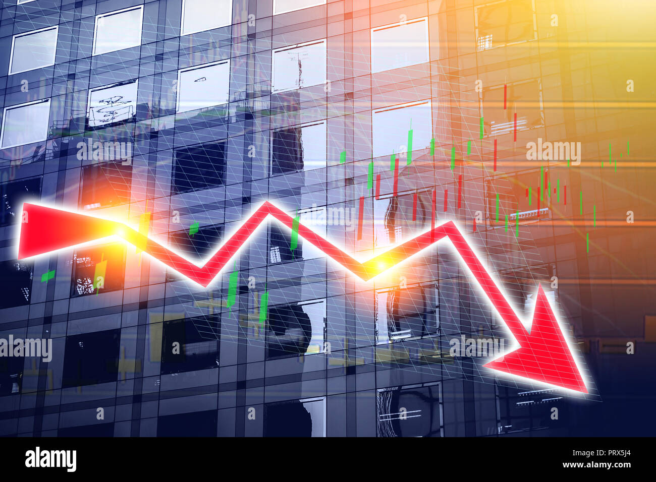 Stock index growth shown the graph and chart in Commercial buildings