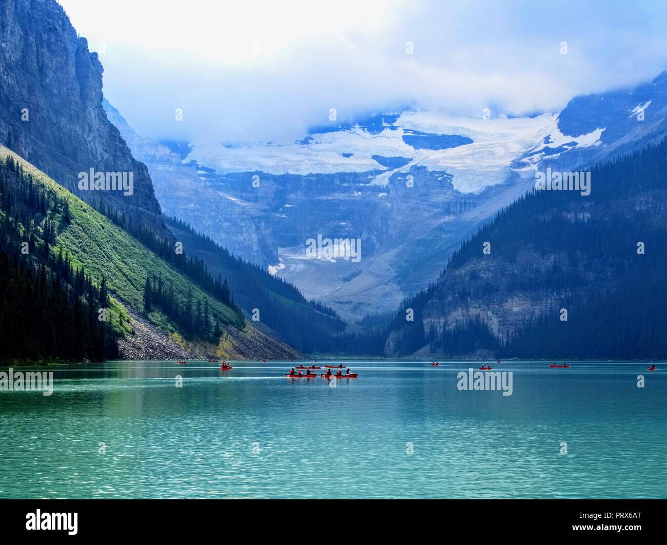 Lake Louise in Winter Stock Photo - Alamy