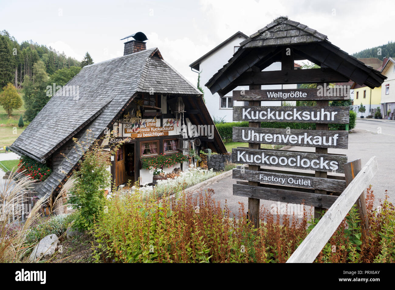 Bigger cuckoo clock in the world (Triberg / Black forest) Stock Photo