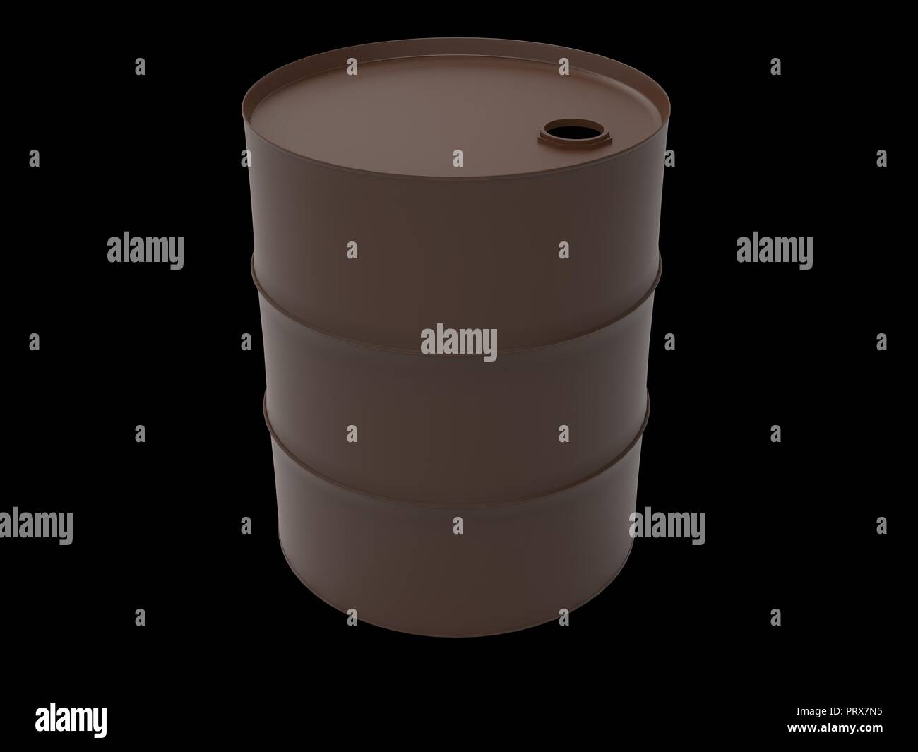 Metal Industrial Oil Barrel 3D rendering Isolated on black Stock Photo Alamy