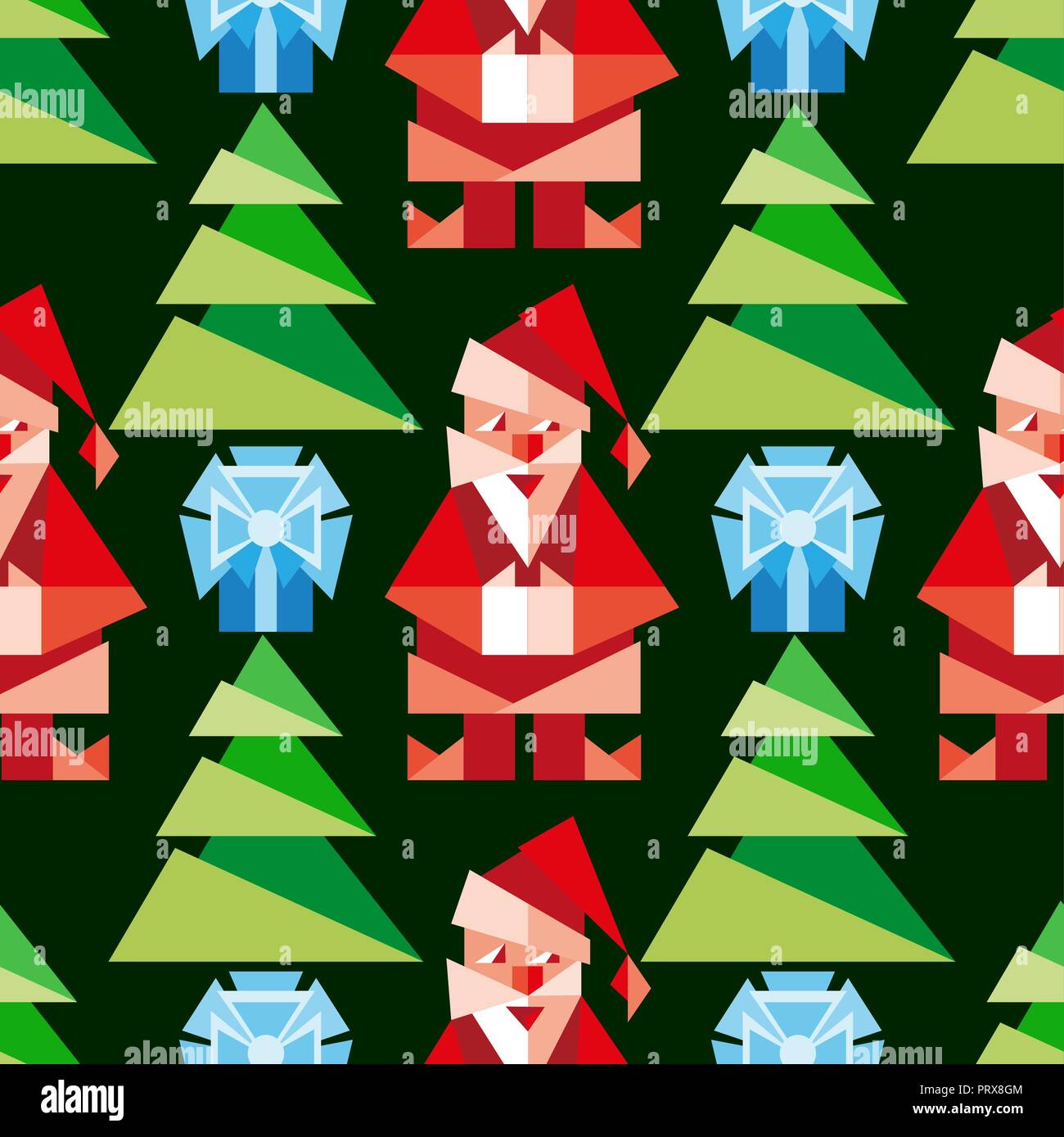 Colorful cartoon robots white background seamless pattern Stock Vector