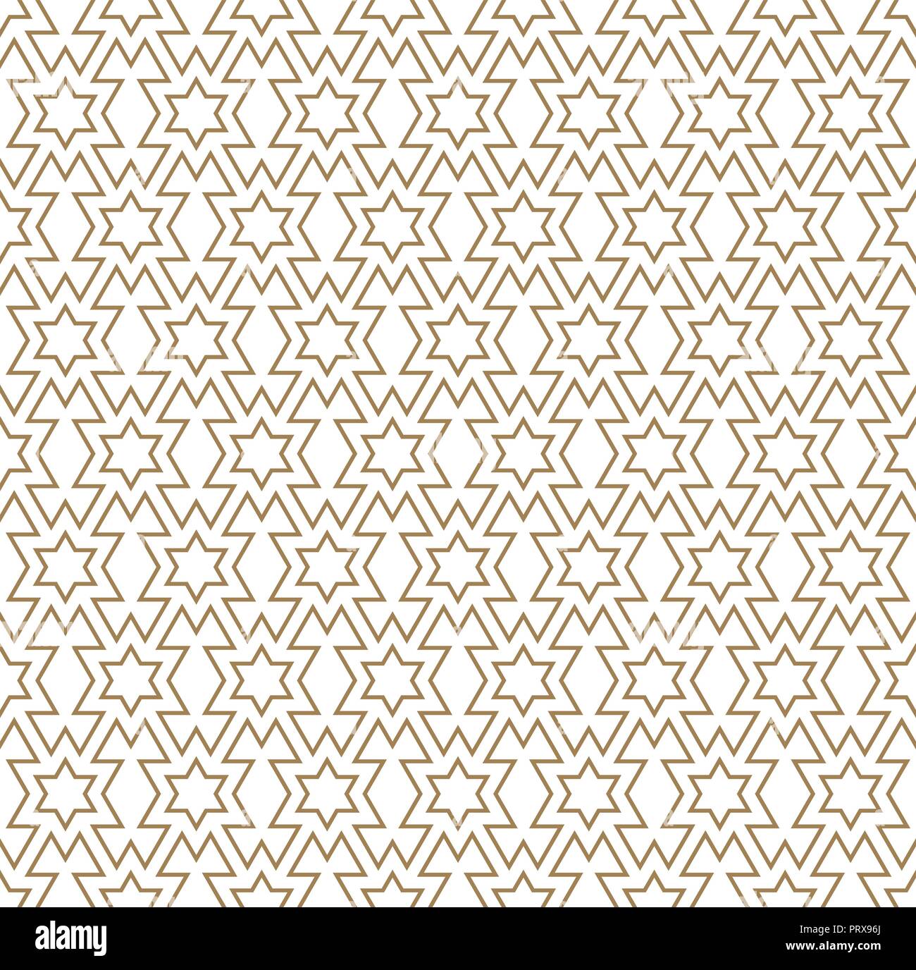 Seamless geometric pattern in brown thin contour lines Stock Vector ...