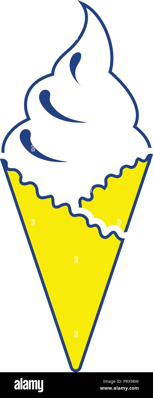 Ice cream icon. Thin line design. Vector illustration Stock Vector ...
