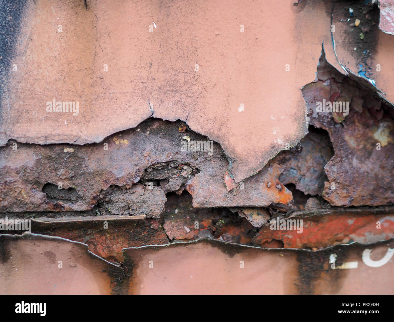 Layers of rust on an old trained train carriage Stock Photo - Alamy