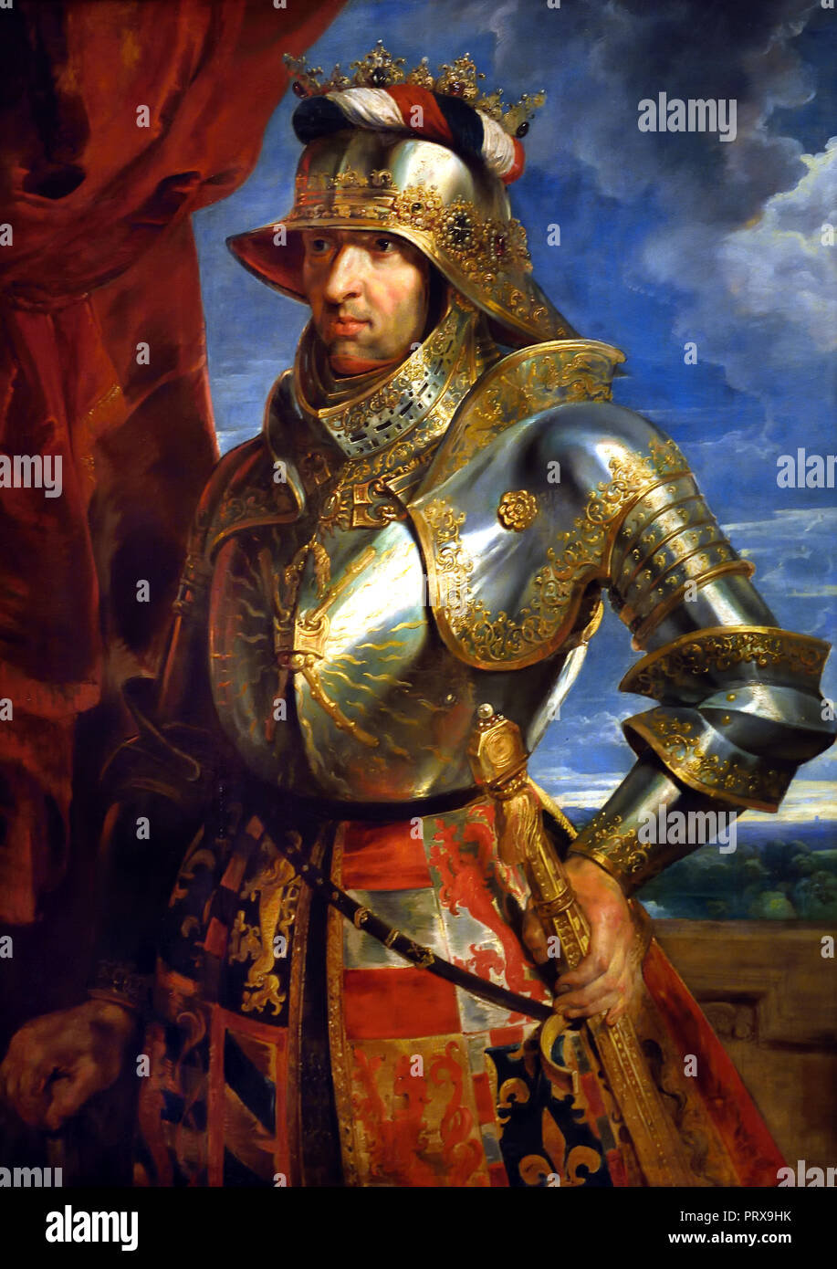 Kaiser - Emperor Maximilian I. (1459-1519) was Holy Roman Emperor from 1508 until his death. by Peter Paul Rubens 1577-1640 Flemish Belgian Belgium Stock Photo