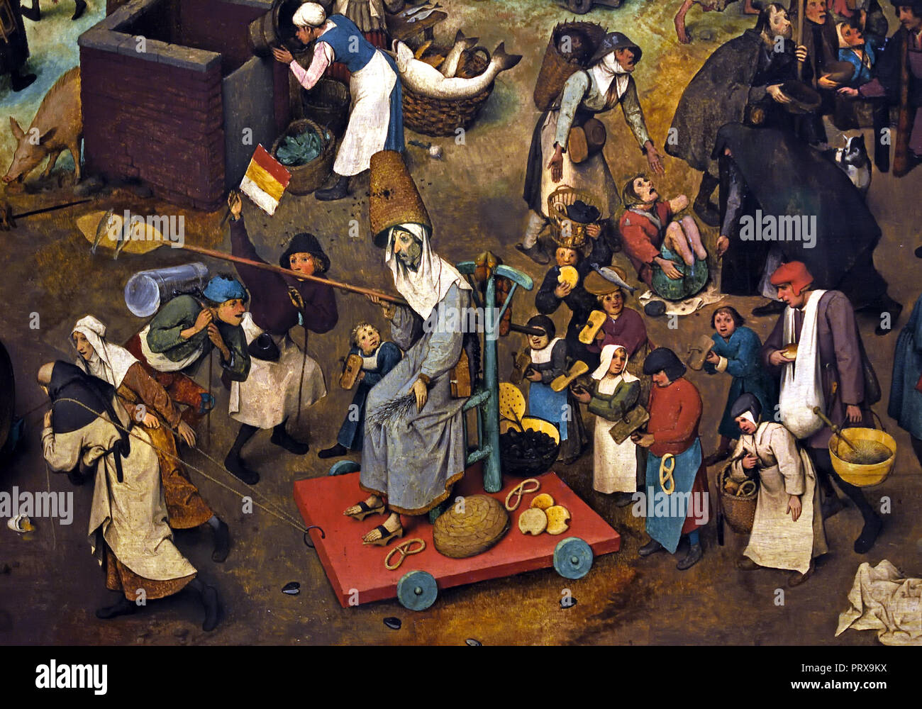 Fight between Carnival and Lent 1559 by Pieter Bruegel (also Brueghel) the Elder ( 1525-1530 –1569) was the most significant artist of Dutch and Flemish ...