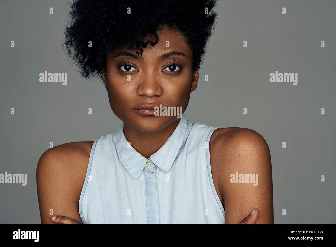 Image serious beautiful woman hi-res stock photography and images - Alamy