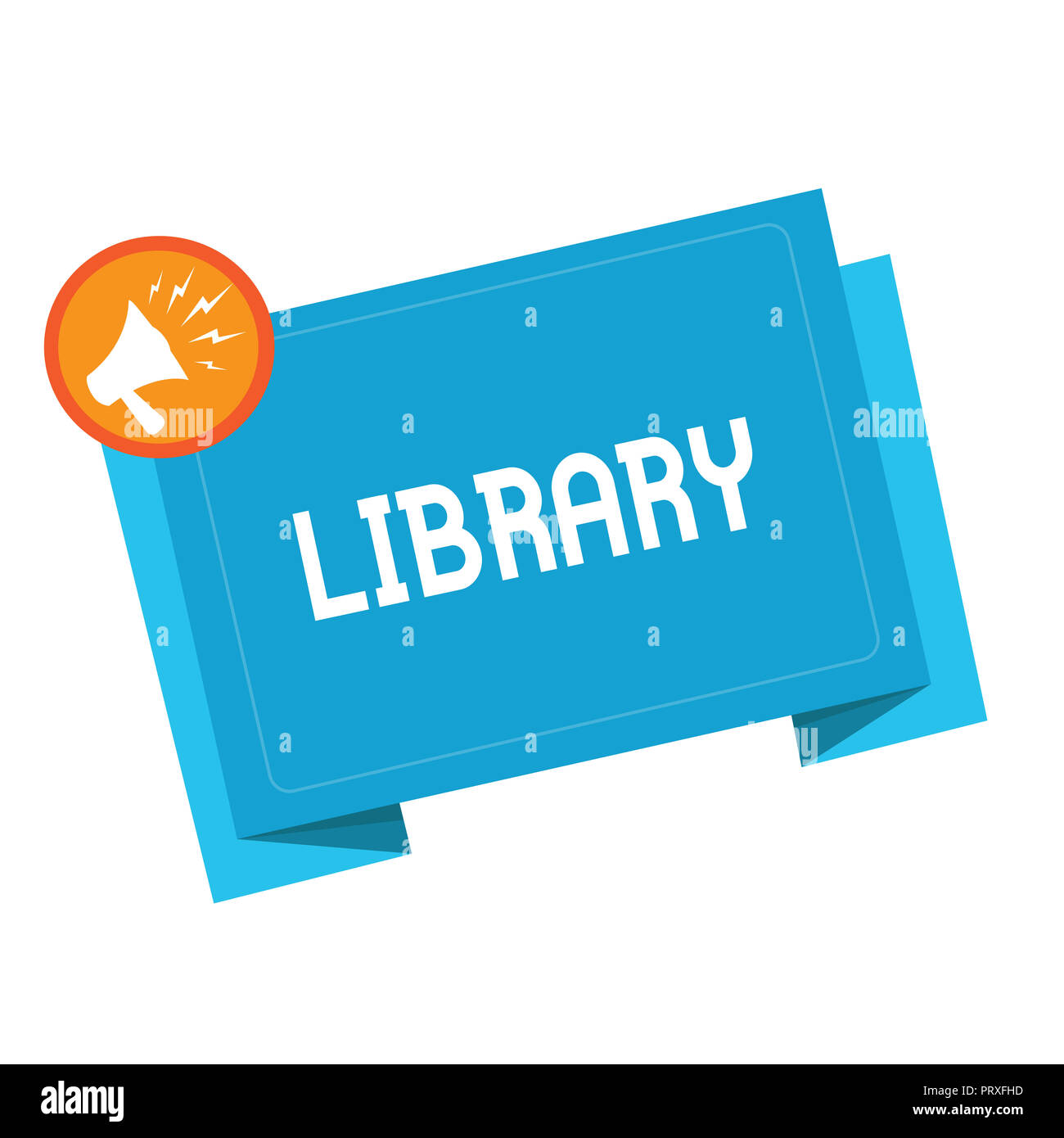 Text sign showing Library. Conceptual photo Building room containing ...