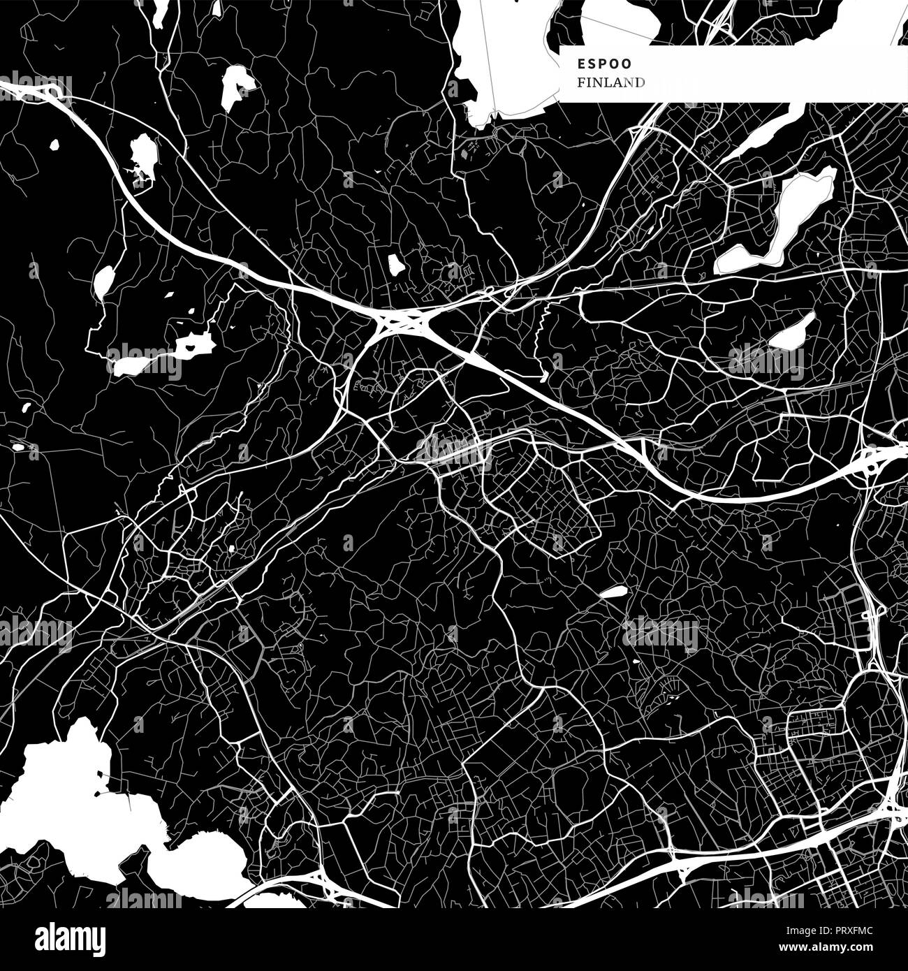 Espoo vector map Stock Vector Images - Alamy