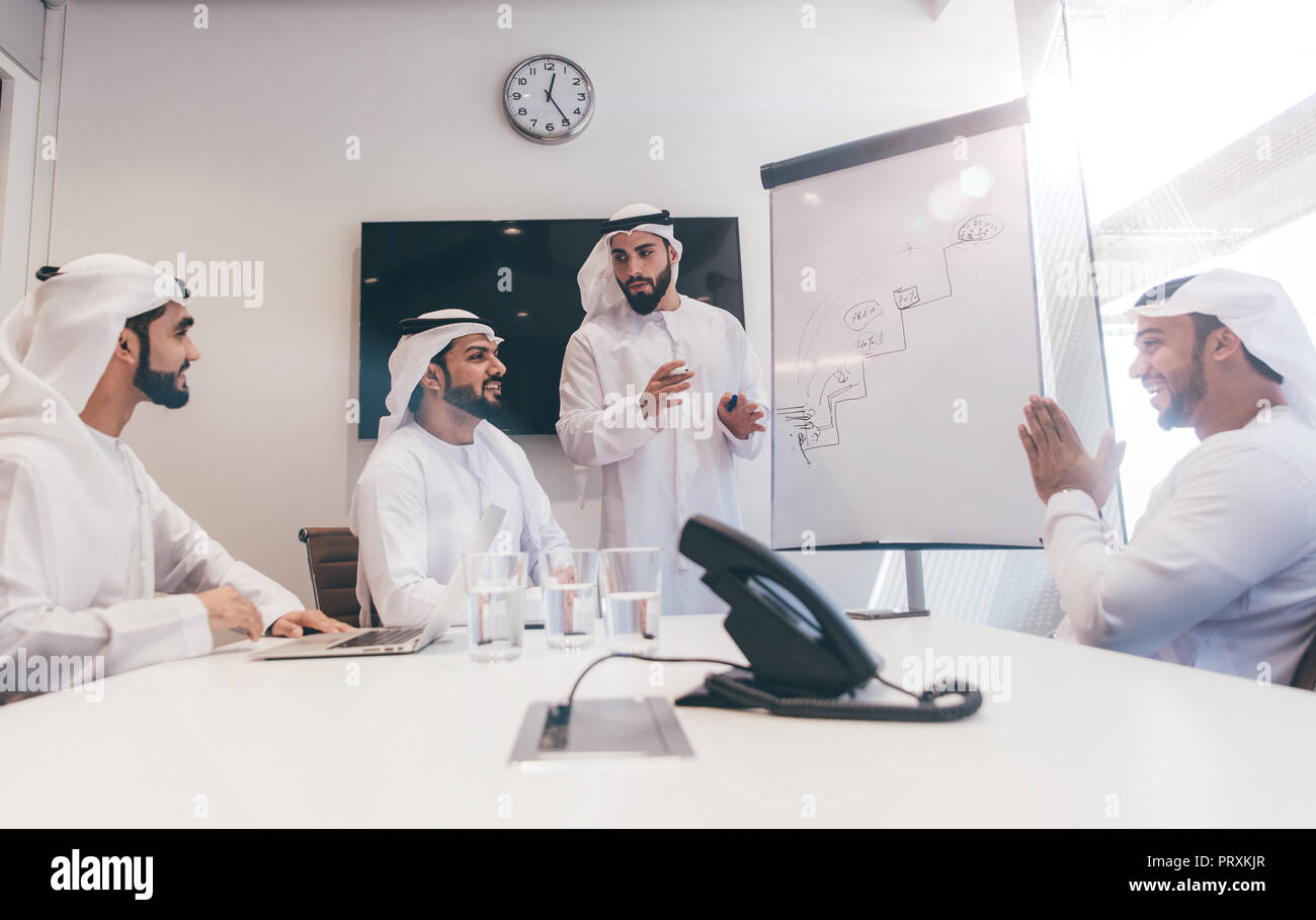 Arabic business team in the office Stock Photo Alamy