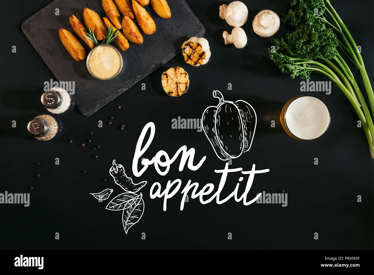 Bon appetit nobody hi-res stock photography and images - Alamy