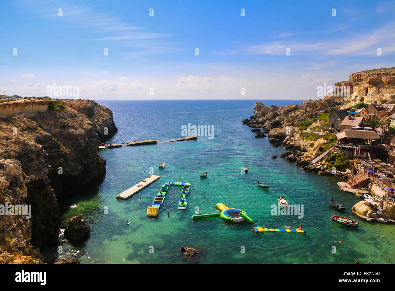 Popeye Village, Malta Stock Photo