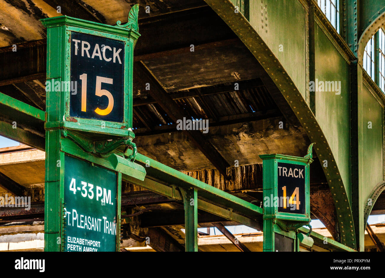 Central Railroad of New Jersey Terminal   Jersey City, New Jersey, USA Stock Photo